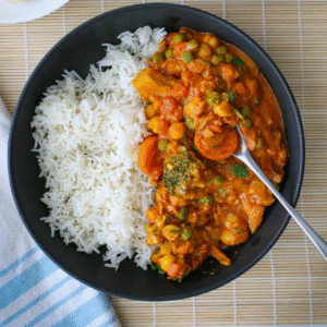 Veg Curry with Rice (L)